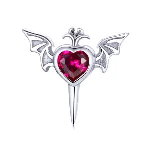 (image pour) Boucles d'oreilles créoles style Pandora avec ailes d'amour - SCE1179