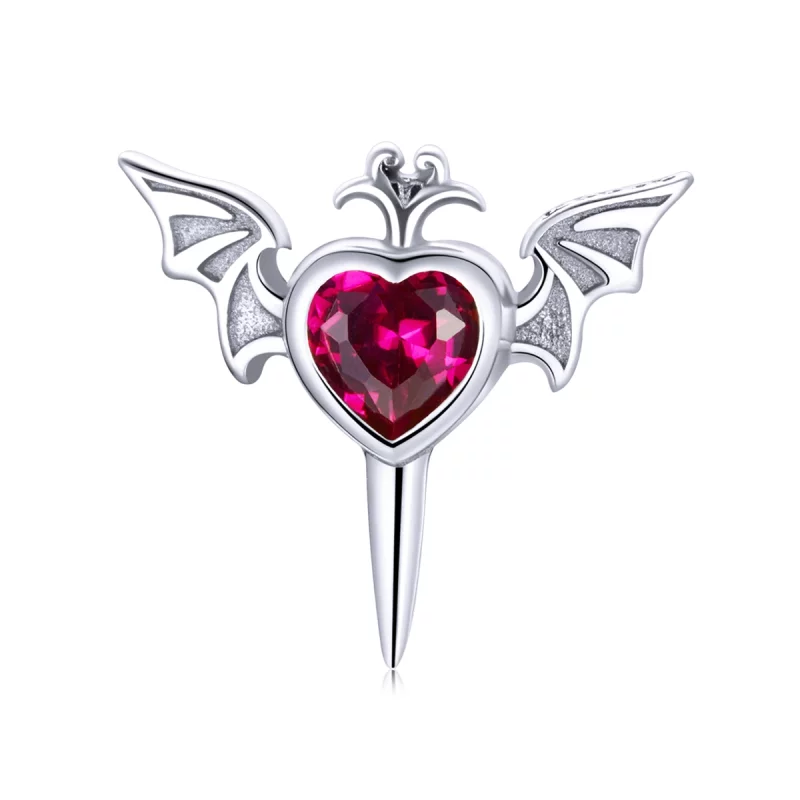 (image pour) Boucles d'oreilles créoles style Pandora avec ailes d'amour - SCE1179