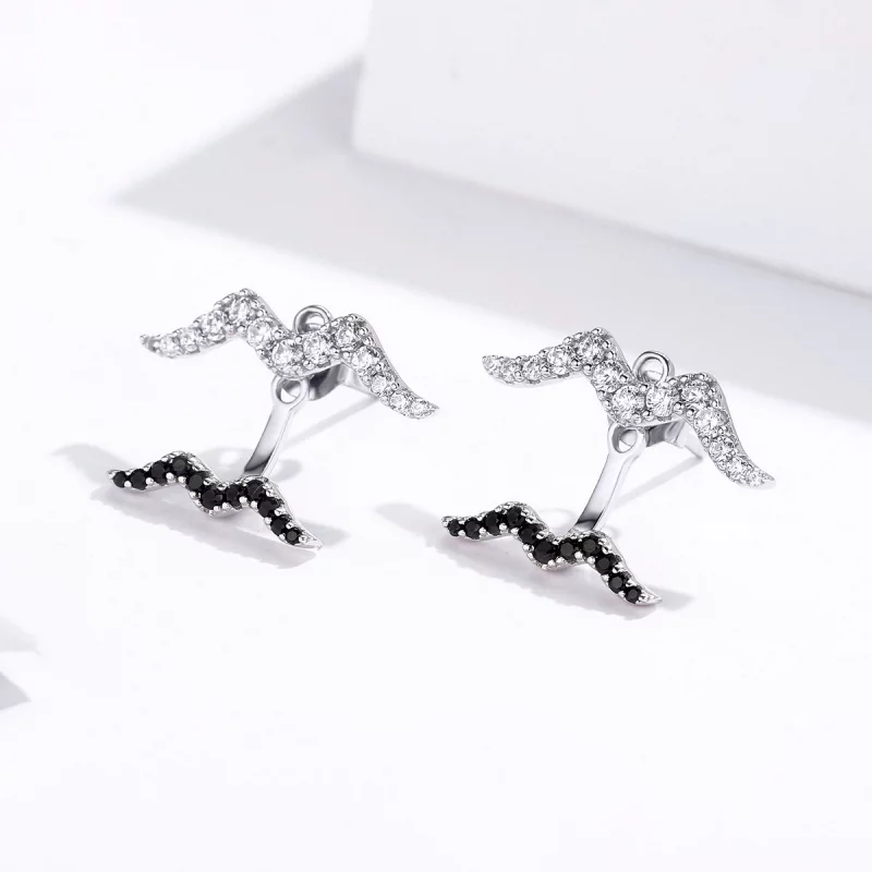 (image pour) Boucles d'oreilles d'été de style Pandora, élégantes et décontractées - SCE699 - Afficher 2