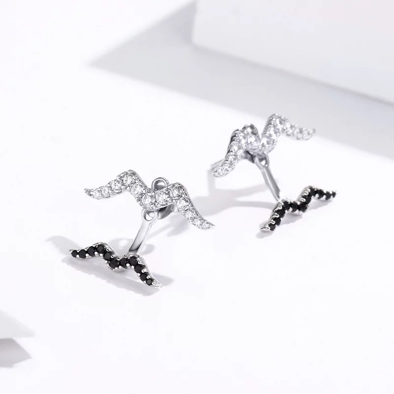 (image pour) Boucles d'oreilles d'été de style Pandora, élégantes et décontractées - SCE699 - Afficher 3