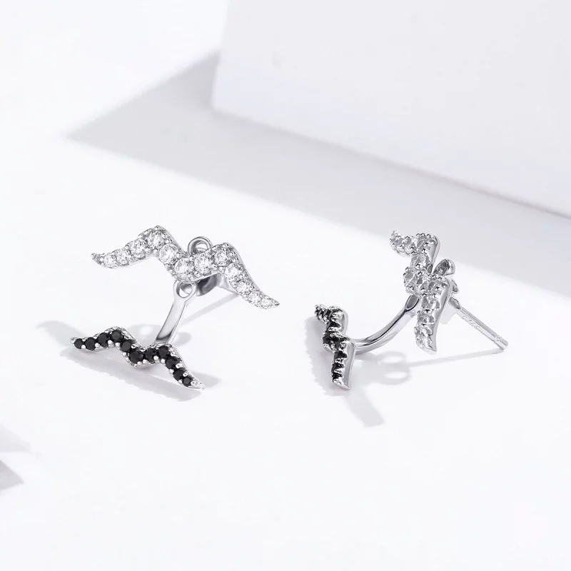 (image pour) Boucles d'oreilles d'été de style Pandora, élégantes et décontractées - SCE699 - Afficher 4