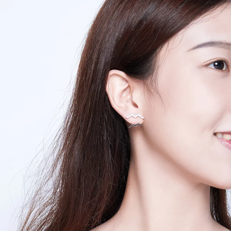 (image pour) Boucles d'oreilles d'été de style Pandora, élégantes et décontractées - SCE699 - Afficher 5