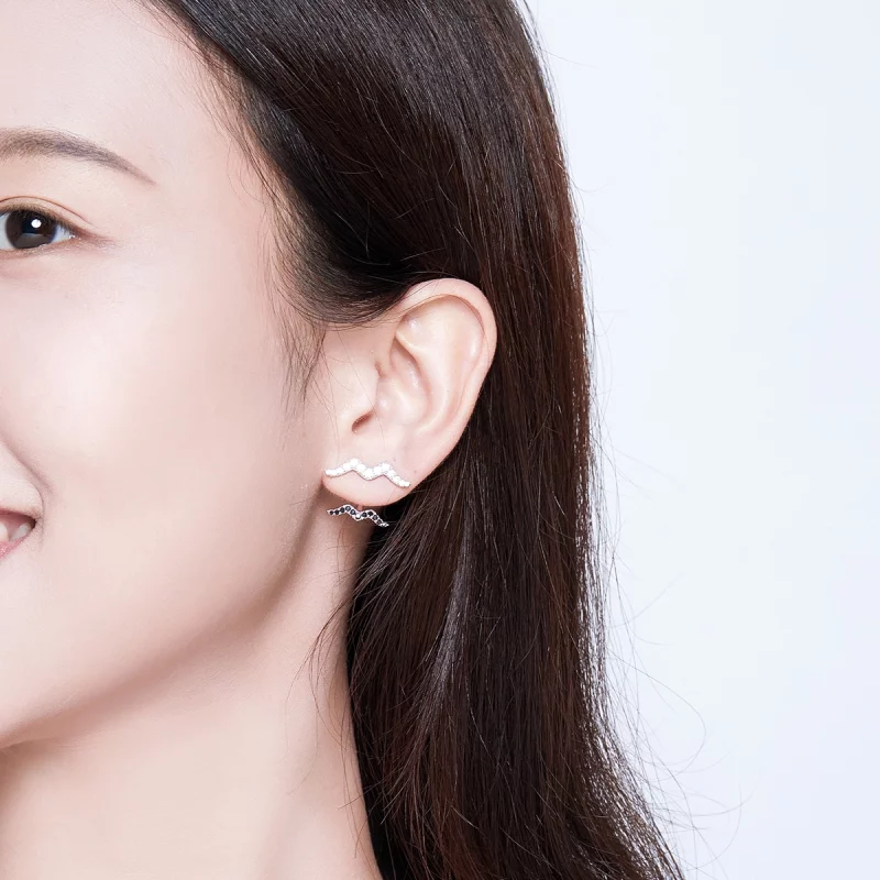 (image pour) Boucles d'oreilles d'été de style Pandora, élégantes et décontractées - SCE699 - Afficher 6