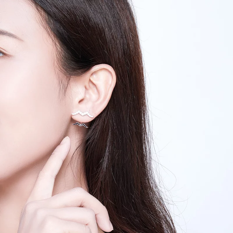 (image pour) Boucles d'oreilles d'été de style Pandora, élégantes et décontractées - SCE699 - Afficher 7