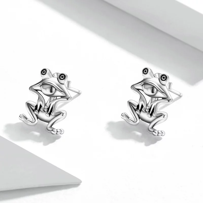 (image pour) Boucles d'oreilles Pandora Style Funny Frog - SCE1324 - Afficher 2
