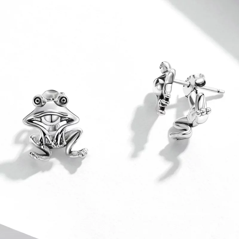 (image pour) Boucles d'oreilles Pandora Style Funny Frog - SCE1324 - Afficher 3