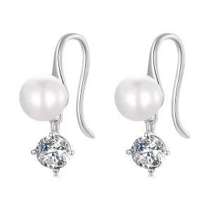 (image pour) Boucles d'oreilles à perles de style Pandora - BSE684