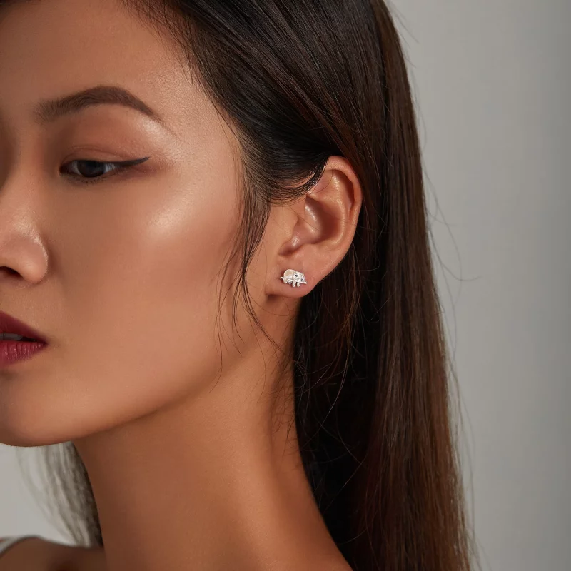 (image pour) Boucles d'oreilles études mignonnes de style Pandora avec un motif de paresseux - Afficher 6