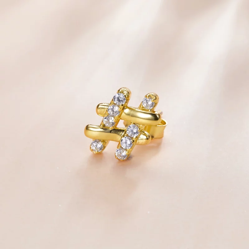 (image pour) Pandora Style Secret Symbol - Boucles d'oreilles à clous - SCE1071 - Afficher 2