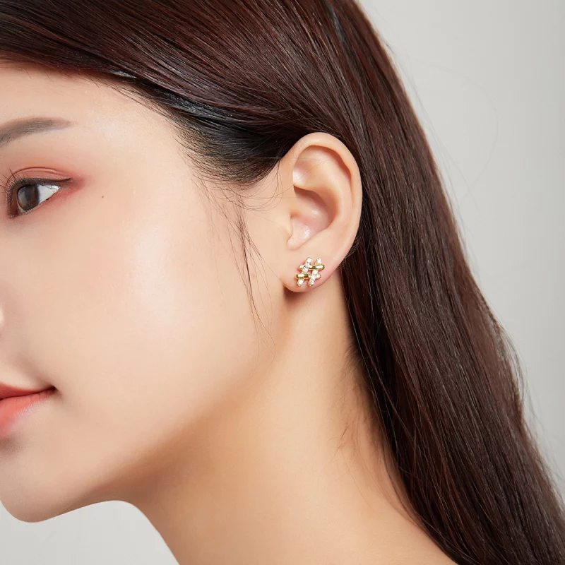 (image pour) Pandora Style Secret Symbol - Boucles d'oreilles à clous - SCE1071 - Afficher 5
