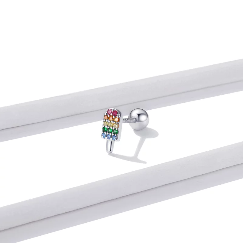(image pour) Pandora Style Été Chéri - Boucles d'oreilles à clou crème glacée - BSE491-A - Afficher 3