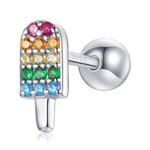 (image pour) Pandora Style Été Chéri - Boucles d'oreilles à clou crème glacée - BSE491-A