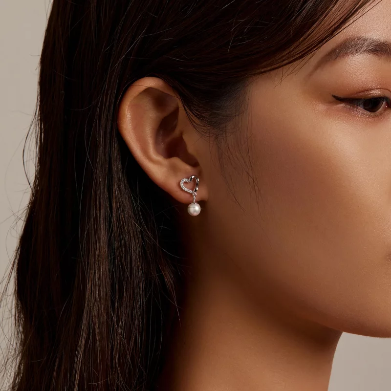 (image pour) Perles en forme de coquillage de style Pandora - Élégantes boucles d'oreilles à - Afficher 7