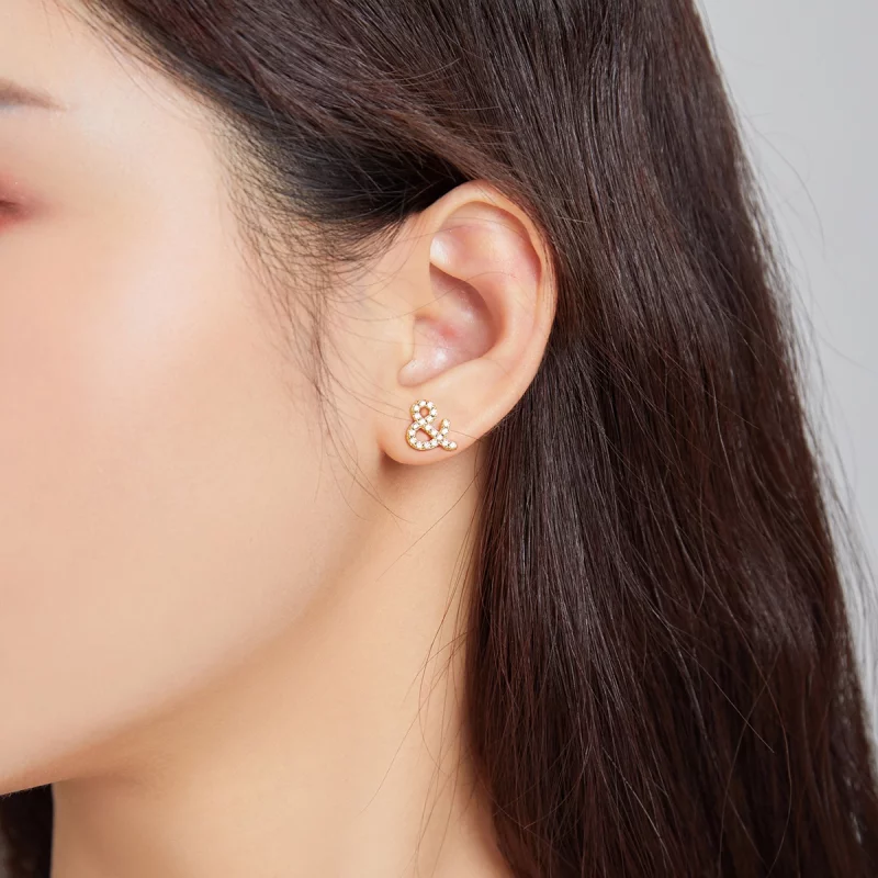 (image pour) Style Pandora Symbol Secret - Boucles d'oreilles clous - SCE1072 - Afficher 5