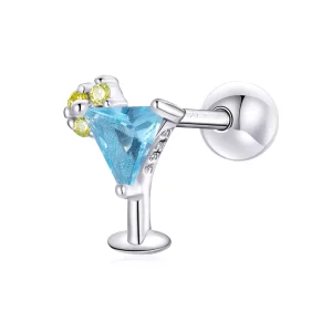 (image pour) Style Pandora Été Douceur - Boucles d'oreilles clous Boisson Glacée - BSE489