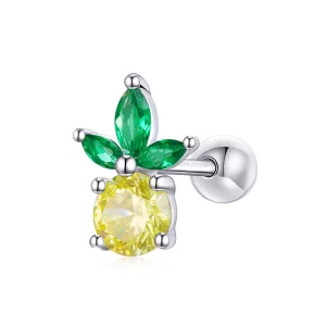 (image pour) Style Pandora Été Doux - Boucles d'oreilles clous Ananas - BSE490