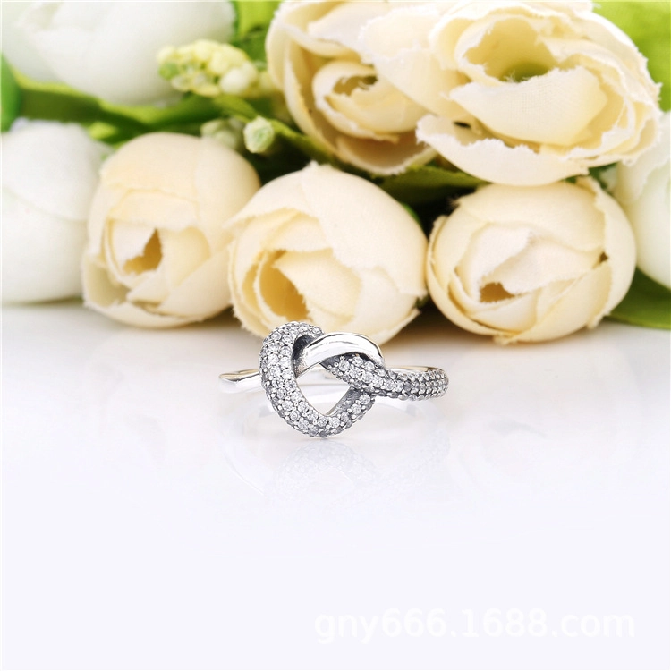 (image pour) Bague PANDORA Lien de l'Amour en Argent 198086CZ - Afficher 2