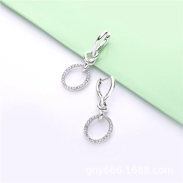 (image pour) Boucles d'oreilles PANDORA Liens de l'Amour en Argent 298110CZ - Afficher 3