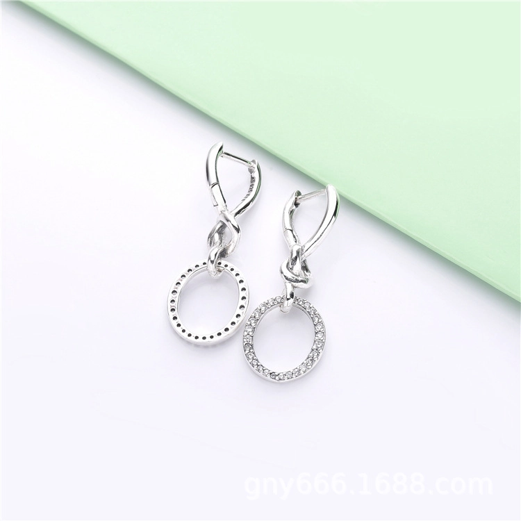 (image pour) Boucles d'oreilles PANDORA Liens de l'Amour en Argent 298110CZ - Afficher 4
