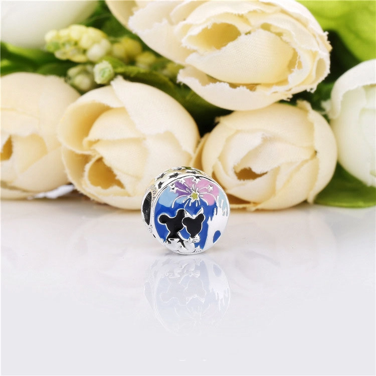 (image pour) Charm PANDORA Feux d'artifice de Mickey et Minnie Mouse 7501057372417P - Afficher 4