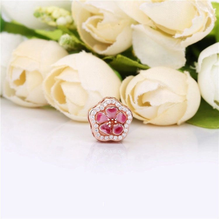 (image pour) Charm PANDORA Fleur de fleur de pêche pétillante 788079CZ - Afficher 2