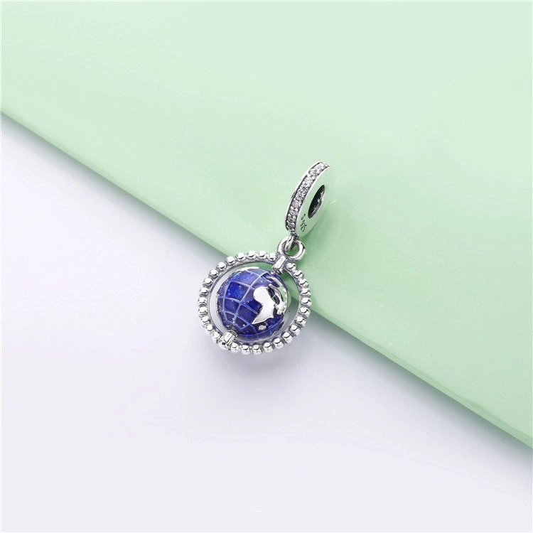 (image pour) Charm pendant PANDORA Globe en Argent 798021CZ - Afficher 2