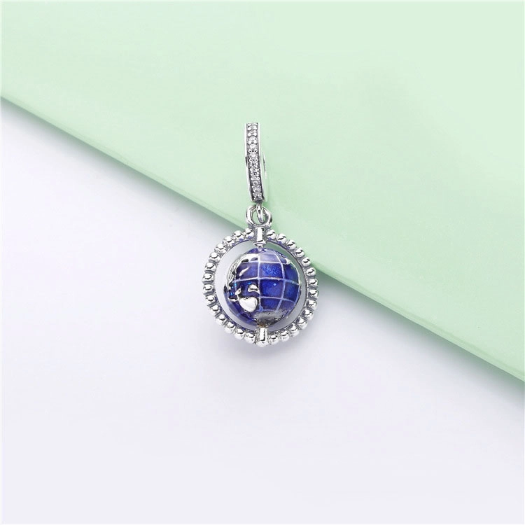 (image pour) Charm pendant PANDORA Globe en Argent 798021CZ - Afficher 3