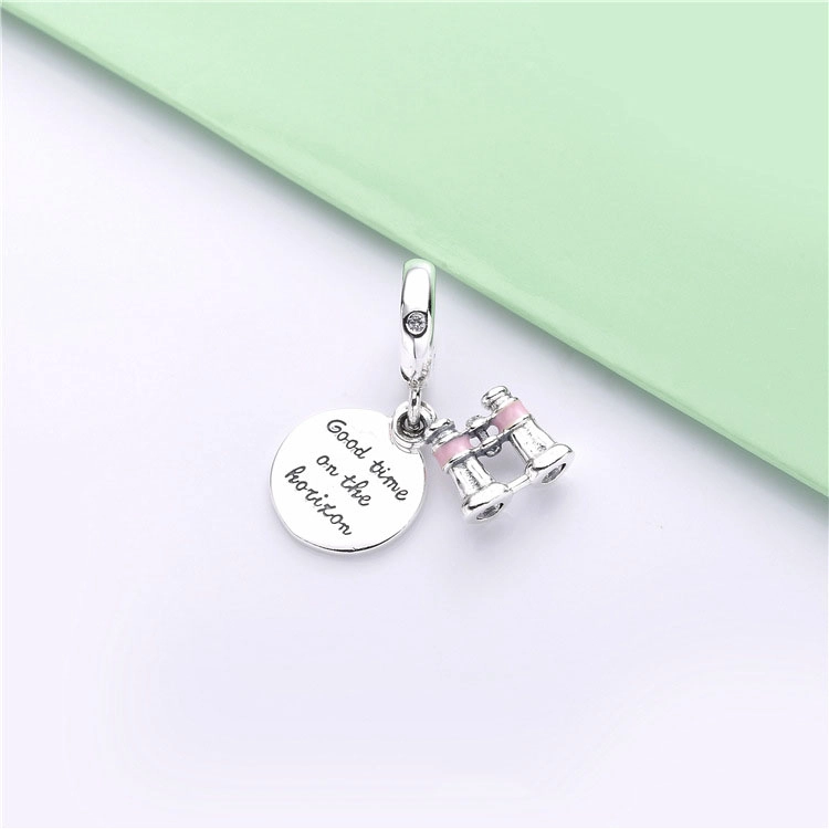 (image pour) Charm pendant PANDORA Jumelles en Argent 798062CZ - Afficher 3