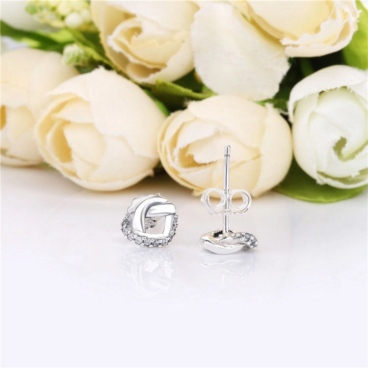 (image pour) Clous d'oreilles PANDORA Liens de l'Amour en Argent 298019CZ - Afficher 3
