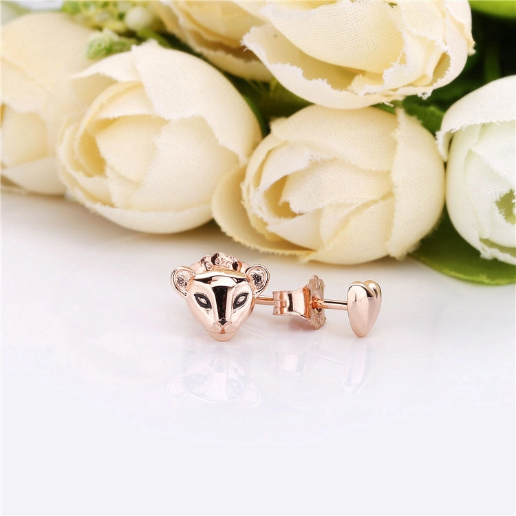 (image pour) Clous d'oreilles Princesse Lionne et Cœur en Pandora Rose 288022EN16 - Afficher 3