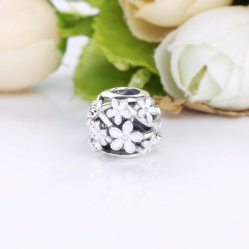 (image pour) Charm Argent Pandora Fleur de marguerite ajourés 788772C02 - Afficher 2