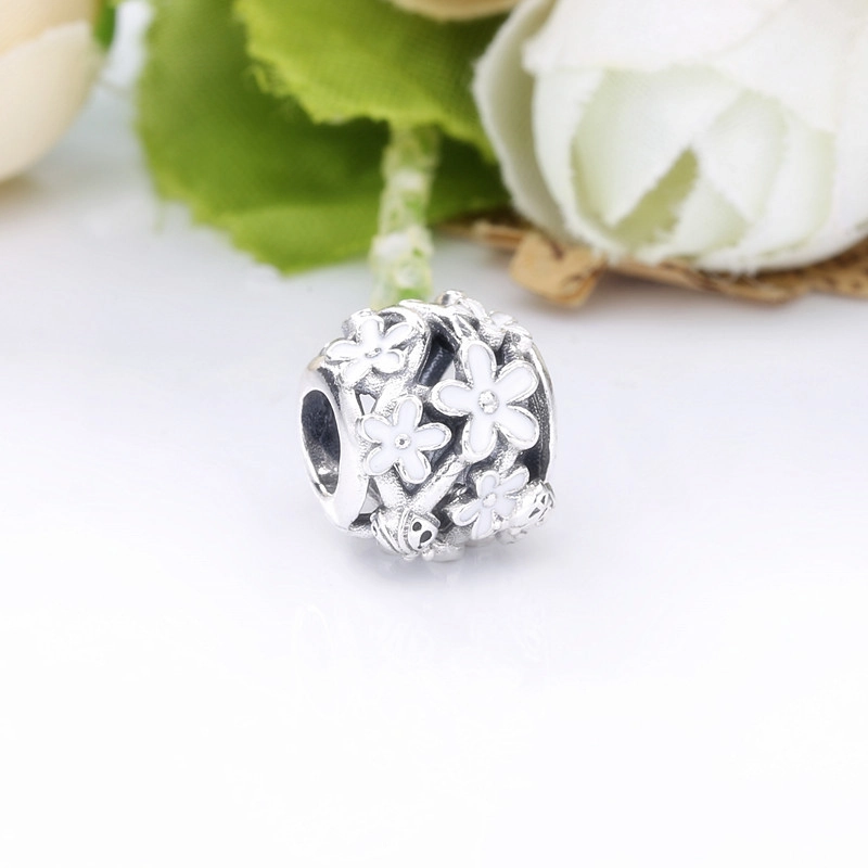 (image pour) Charm Argent Pandora Fleur de marguerite ajourés 788772C02 - Afficher 3