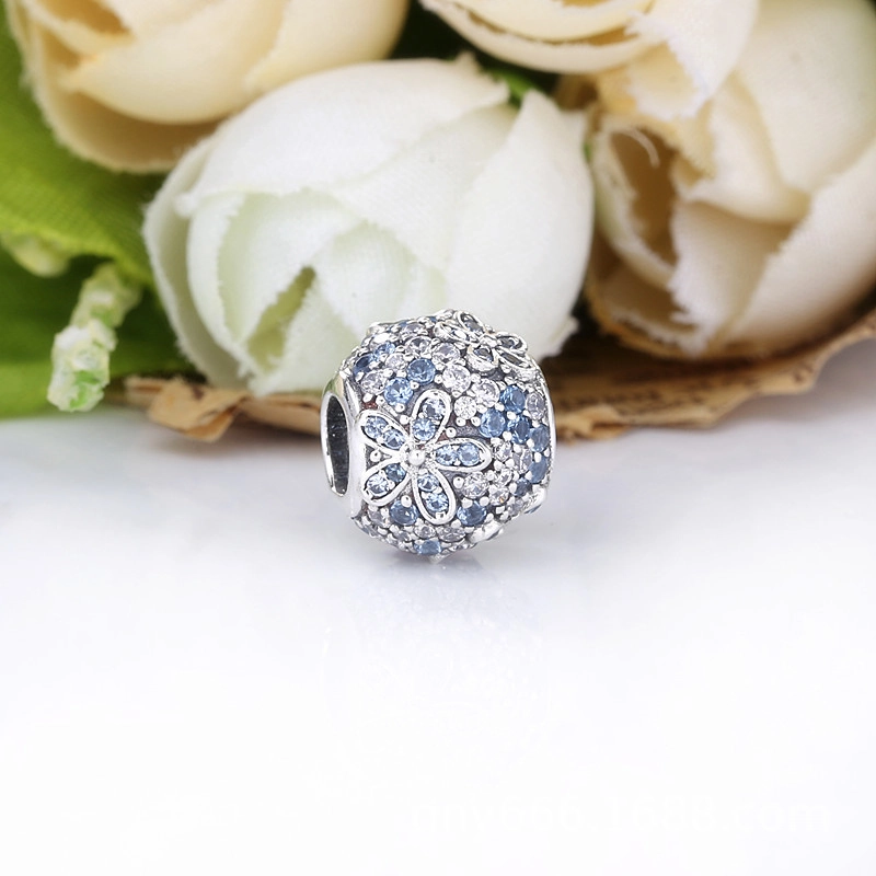 (image pour) Charm Pandora Marguerite Pavé Bleu-Vert 798797C01 - Afficher 2