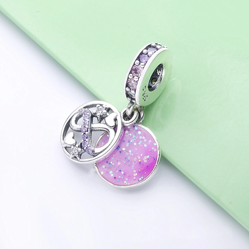 (image pour) Charm Pendant Pandora Cœurs & Étoiles Infini Scintillant 798829C01 - Afficher 3