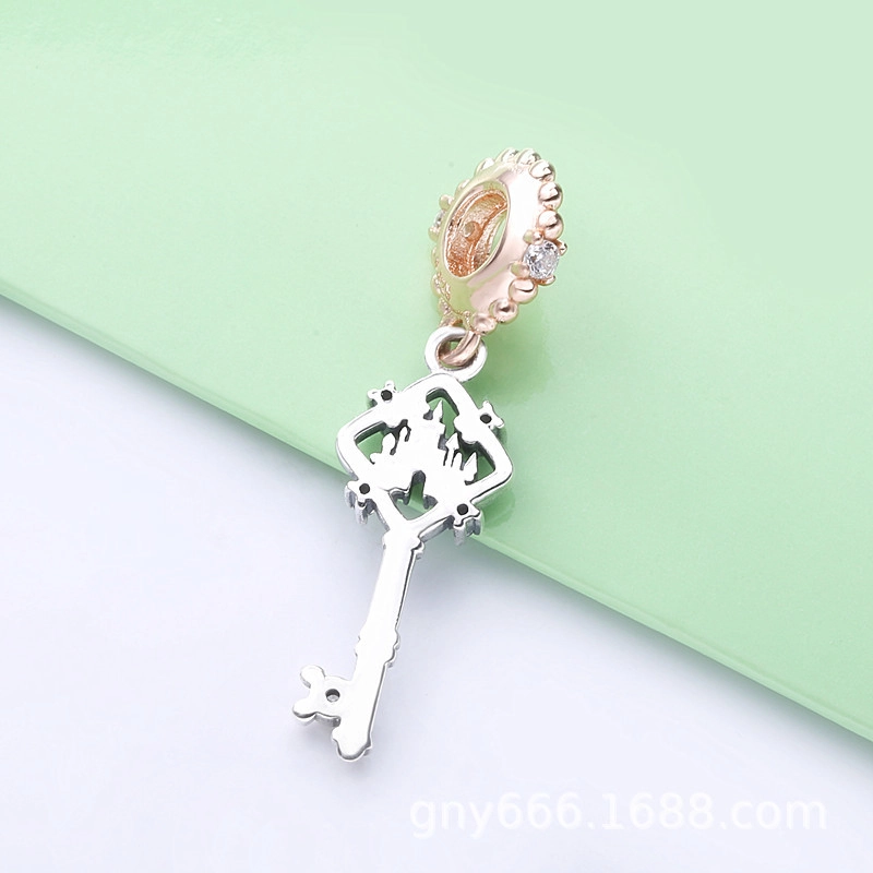 (image pour) Charm Pendant Rose Gold Pandora Disney Parks Clé 788226CZ - Afficher 3