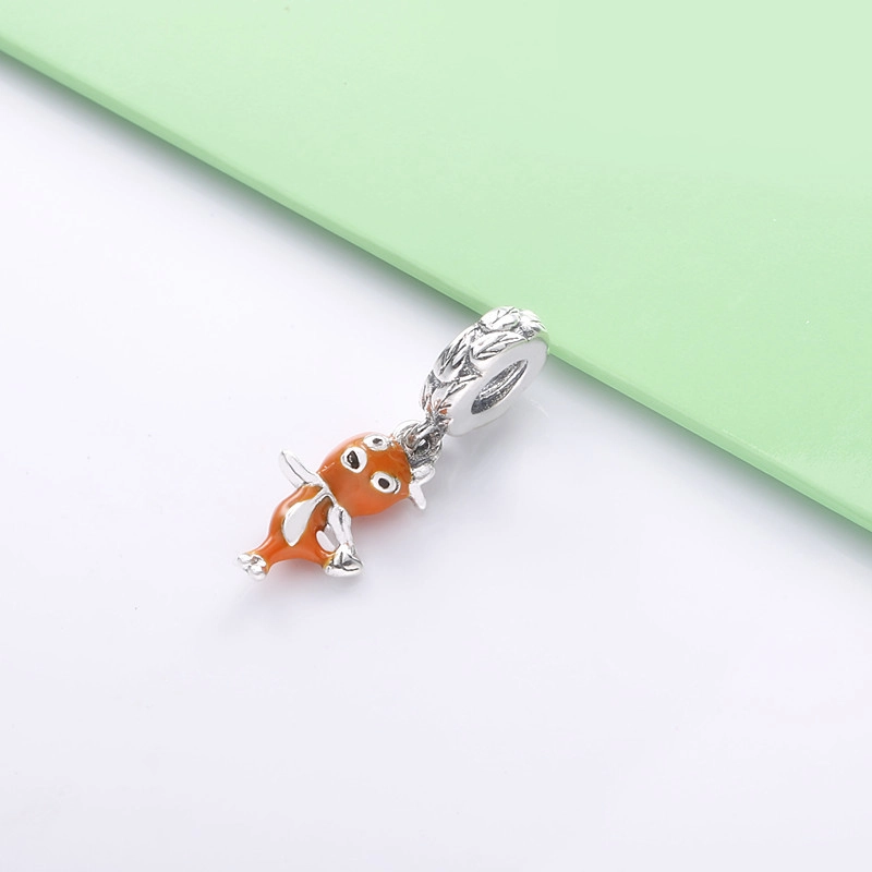 (image pour) Charm pendentif PANDORA Disney, oiseau orange - 798877C01 - Afficher 2