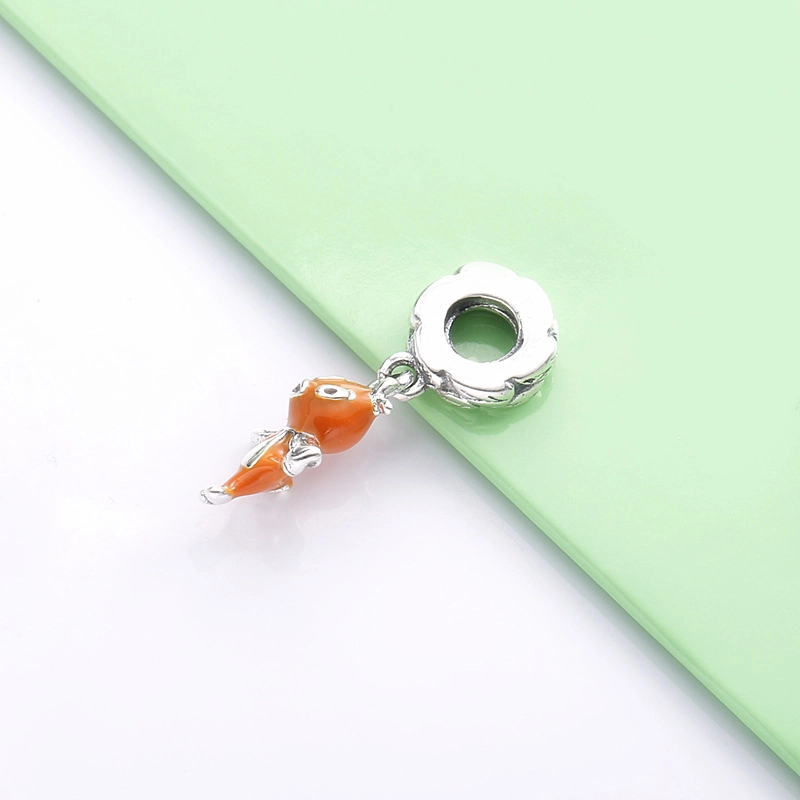 (image pour) Charm pendentif PANDORA Disney, oiseau orange - 798877C01 - Afficher 3
