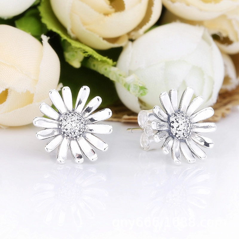 (image pour) Clous d'Oreilles Pandora Spectaculaire Marguerite Pavé 298812C01 - Afficher 2