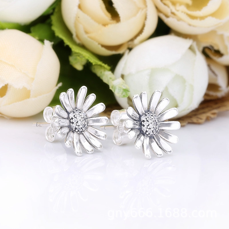 (image pour) Clous d'Oreilles Pandora Spectaculaire Marguerite Pavé 298812C01 - Afficher 3