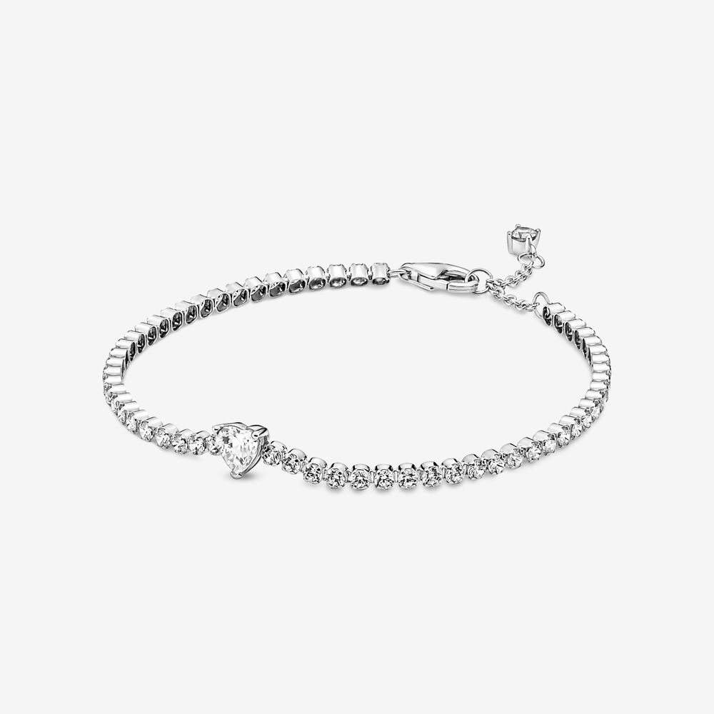 bracelet de tennis cœur étincelant pandora 590041c01