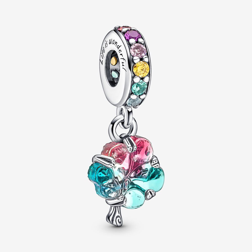 pandora charmante breloque en verre de murano arbre de complicité 790768c01