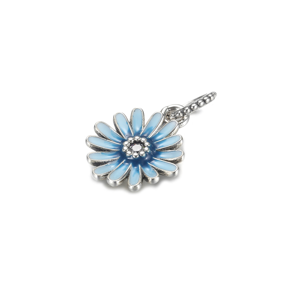 pandora pendentif marguerite bleue p d 3458