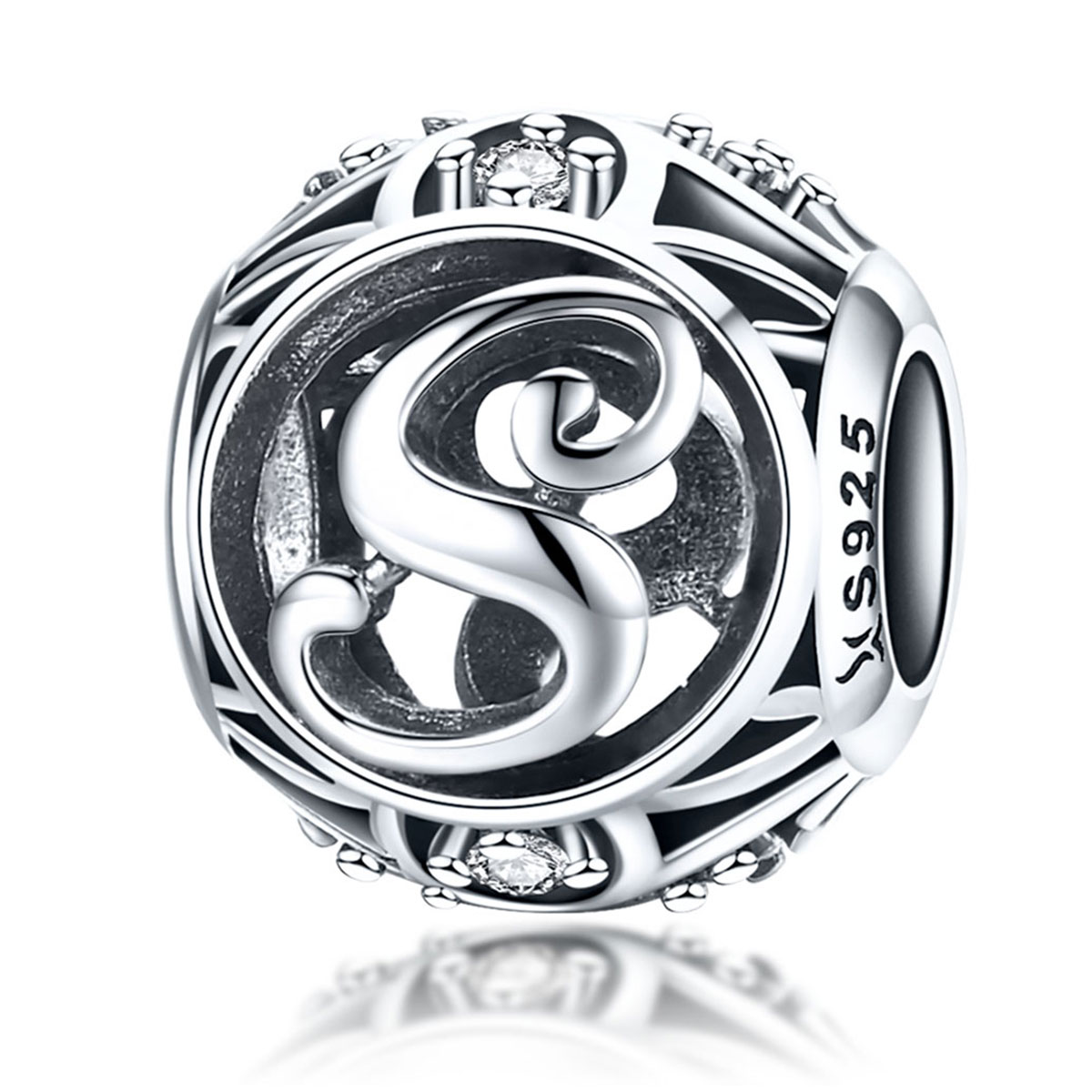 charm pandora style lettre s scc738 s