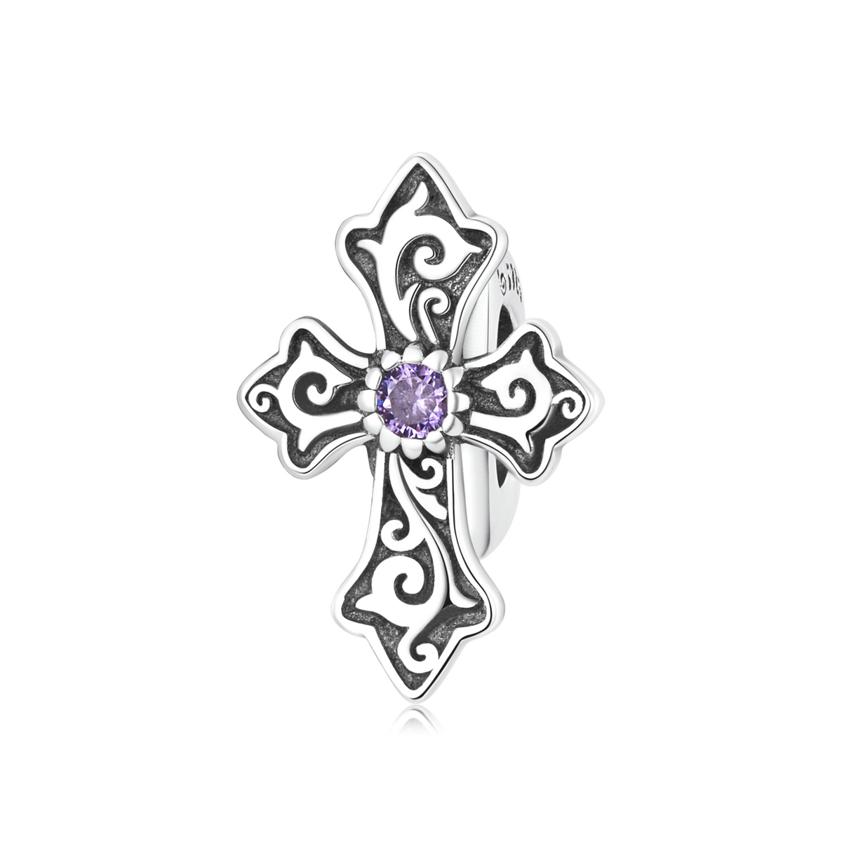 charme croix à motif rétro de style pandora bsc583
