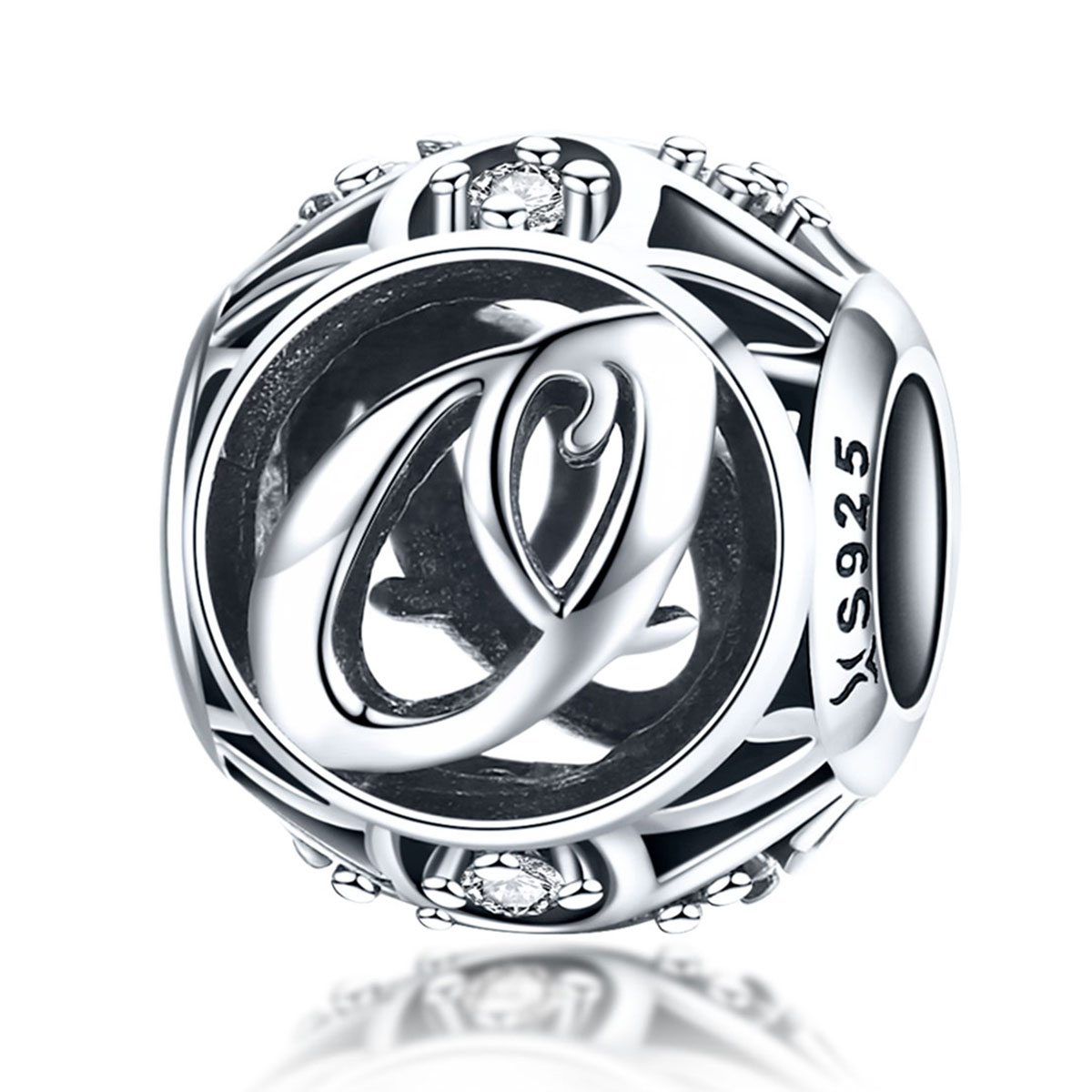 charme de style pandora lettre o scc738 o