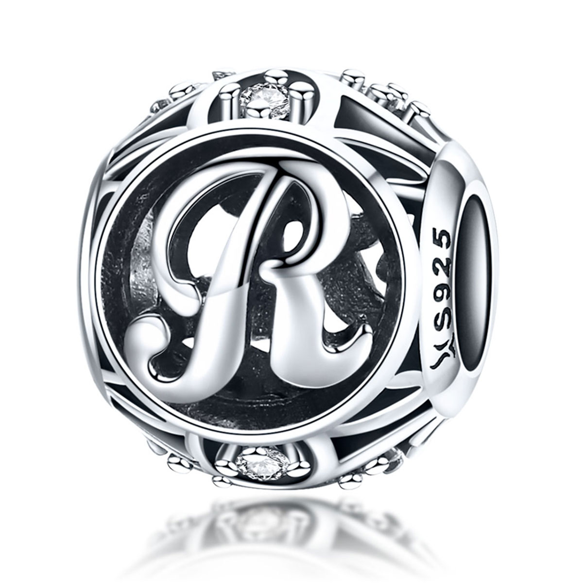 charme pandora style lettre r scc738 r