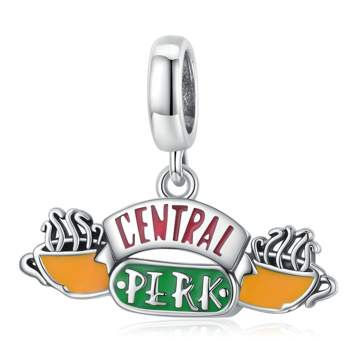 pendentif café rétro de style pandora scc1969
