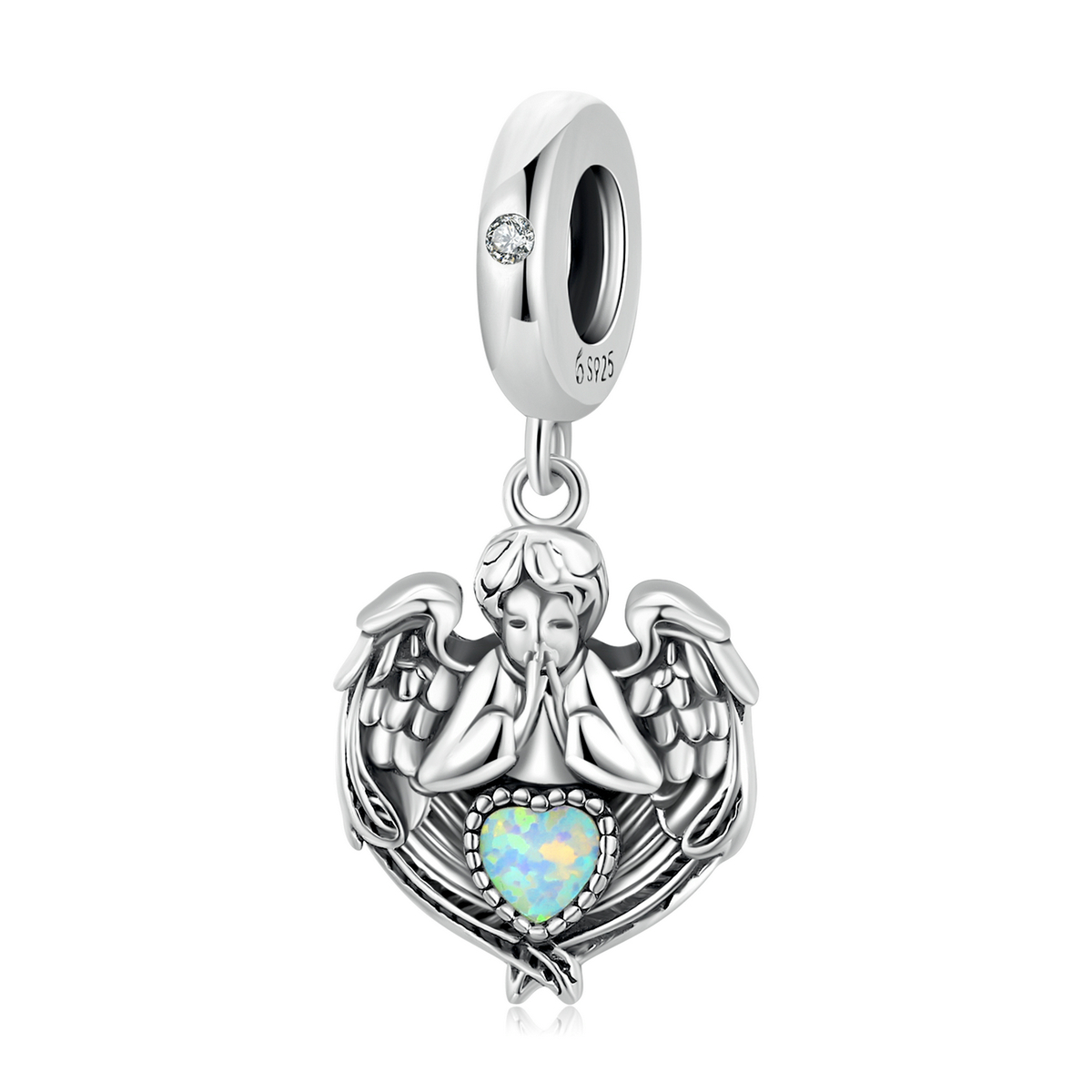 pendentif style pandora ange prier amour bsc568
