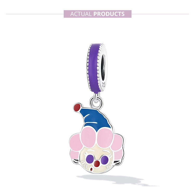 (image pour) Pendentif mignon de style Pandora avec un clown - SCC2236 - Afficher 7