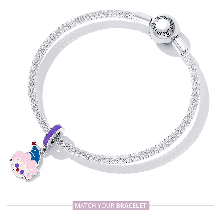 (image pour) Pendentif mignon de style Pandora avec un clown - SCC2236 - Afficher 8
